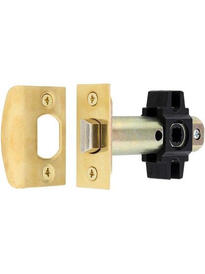 Tubular Latch in Polished Brass.